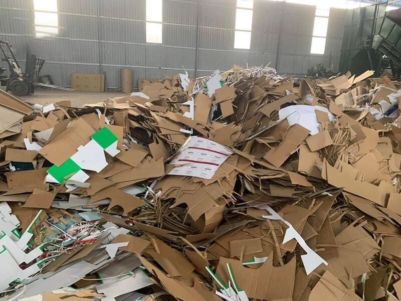 Giấy phế liệu carton xô (Lề xô) – 95/5